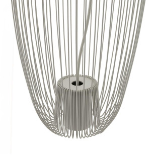 Lampa wisząca druciana Pumpkin 27cm jedwabisty szary Nowodvorski