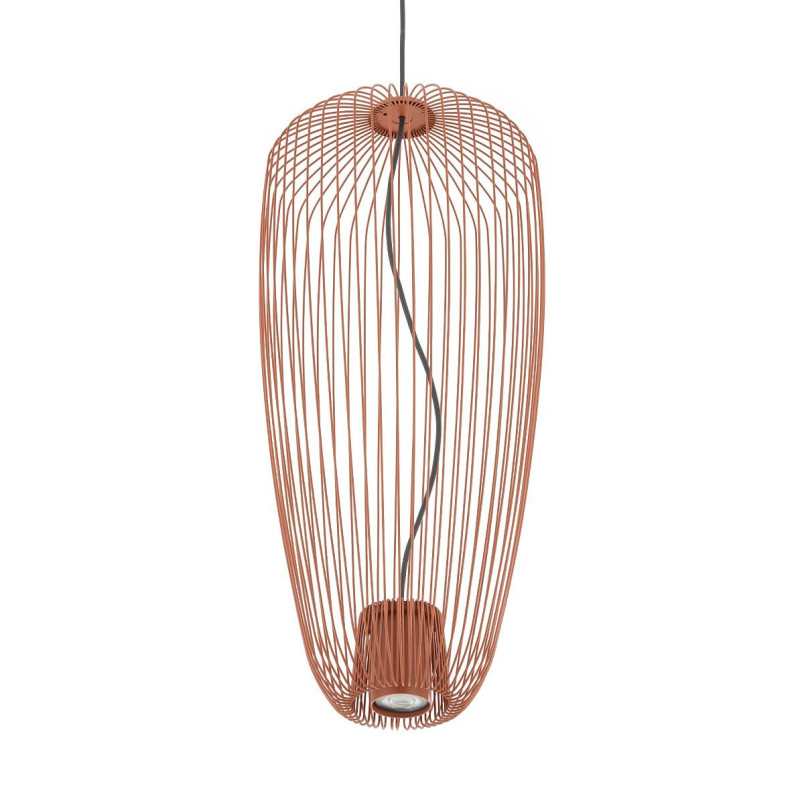 Lampa wisząca druciana Pumpkin 27cm terracotta Nowodvorski