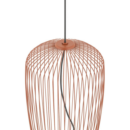 Lampa wisząca druciana Pumpkin 27cm terracotta Nowodvorski