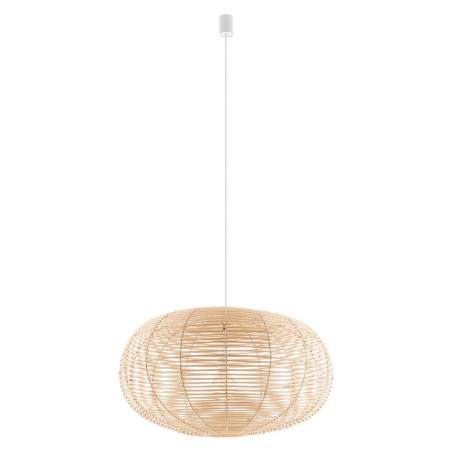 Lampa wisząca rattanowa z dużym kloszem Rattan 79cm Nowodvorski