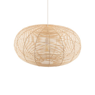 Lampa wisząca rattanowa z dużym kloszem Rattan 79cm Nowodvorski