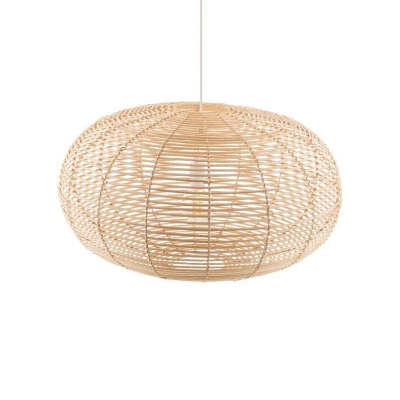Lampa wisząca rattanowa z dużym kloszem Rattan 79cm Nowodvorski