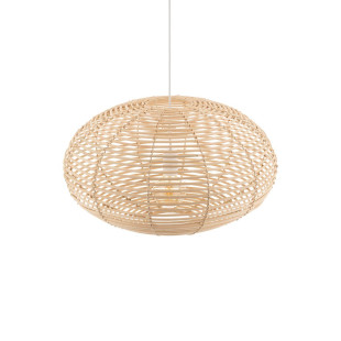 Lampa wisząca rattanowa z dużym kloszem Rattan 60cm Nowodvorski