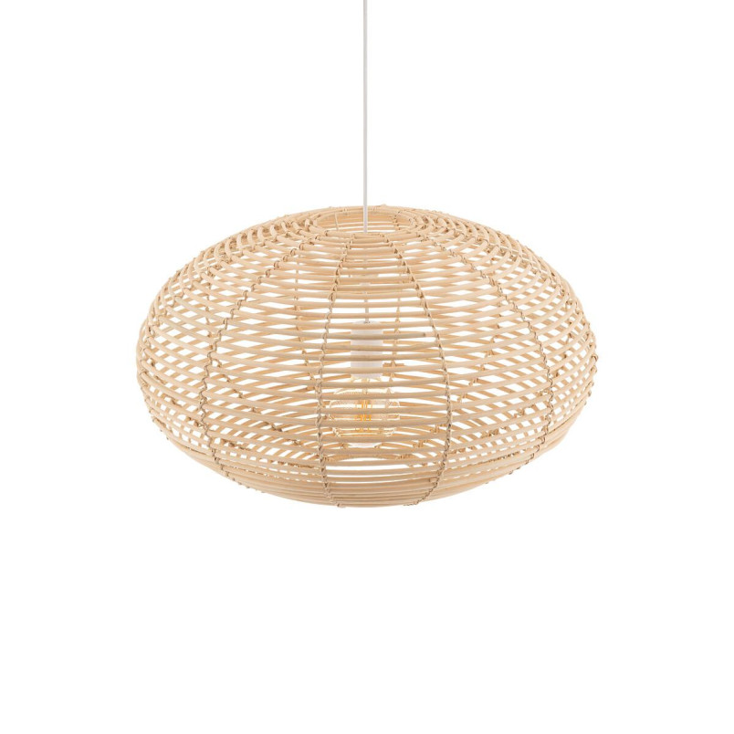 Lampa wisząca rattanowa z dużym kloszem Rattan 60cm Nowodvorski