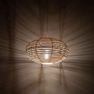 Lampa wisząca rattanowa o kulistym kształcie Rattan 40cm Nowodvorski