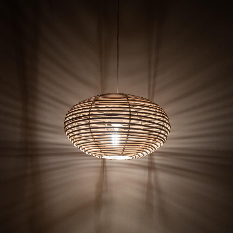 Lampa wisząca rattanowa o kulistym kształcie Rattan 40cm Nowodvorski