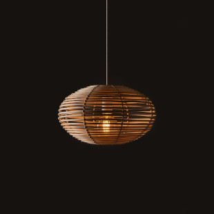 Lampa wisząca rattanowa o kulistym kształcie Rattan 40cm Nowodvorski