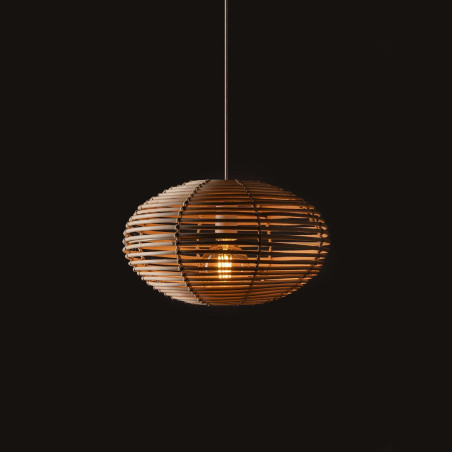 Lampa wisząca rattanowa o kulistym kształcie Rattan 40cm Nowodvorski
