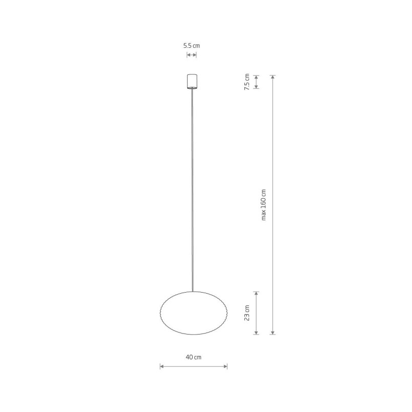 Lampa wisząca rattanowa o kulistym kształcie Rattan 40cm Nowodvorski