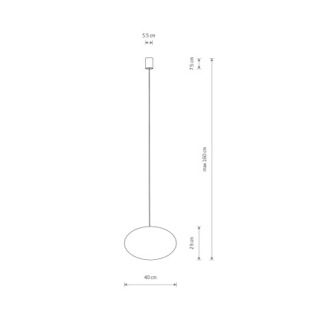 Lampa wisząca rattanowa o kulistym kształcie Rattan 40cm Nowodvorski