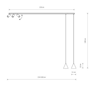 Żarówka R50 GU10 LED 7W 3000K czarna Nowodvorski