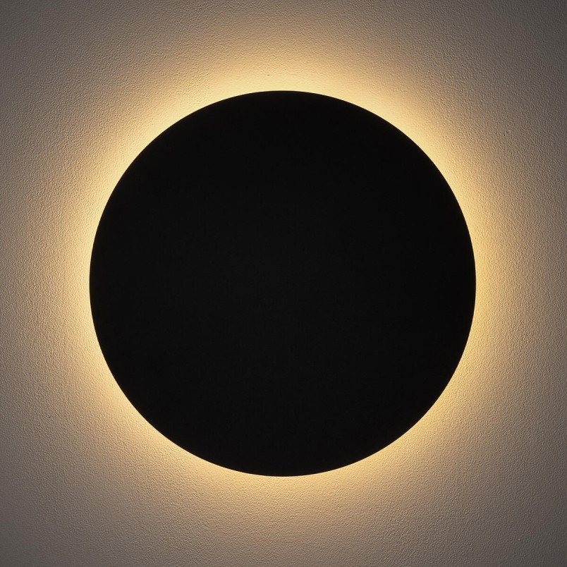 Kinkiet okrągły Ring LED 3000K 35cm czarny Nowodvorski