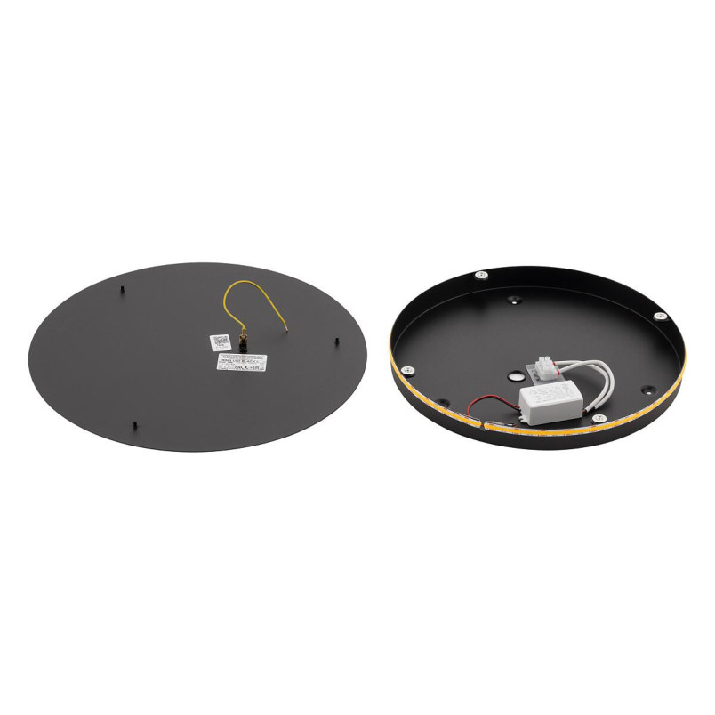 Kinkiet okrągły Ring LED 3000K 35cm czarny Nowodvorski