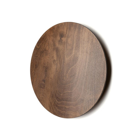 Kinkiet okrągły ze sklejki Ring Timber 35cm LED 3000K ciemne drewno Nowodvorski