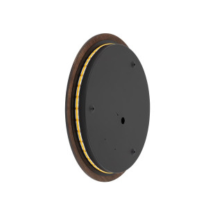 Kinkiet okrągły ze sklejki Ring Timber 35cm LED 3000K ciemne drewno Nowodvorski