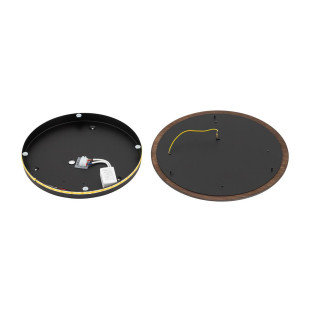Kinkiet okrągły ze sklejki Ring Timber 35cm LED 3000K ciemne drewno Nowodvorski