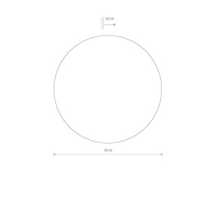 Kinkiet okrągły ze sklejki Ring Timber 35cm LED 3000K ciemne drewno Nowodvorski