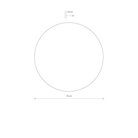 Kinkiet okrągły ze sklejki Ring Timber 35cm LED 3000K ciemne drewno Nowodvorski