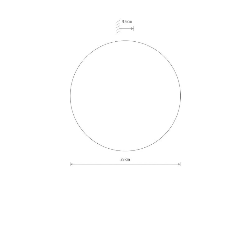 Kinkiet okrągły ze sklejki Ring Timber 25cm LED 3000K ciemne drewno Nowodvorski