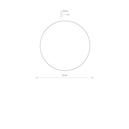 Kinkiet okrągły ze sklejki Ring Timber 15cm LED 3000K ciemne drewno Nowodvorski