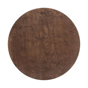 Kinkiet okrągły ze sklejki Ring Timber 50cm LED 3000K ciemne drewno Nowodvorski