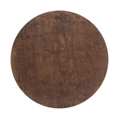 Kinkiet okrągły ze sklejki Ring Timber 50cm LED 3000K ciemne drewno Nowodvorski
