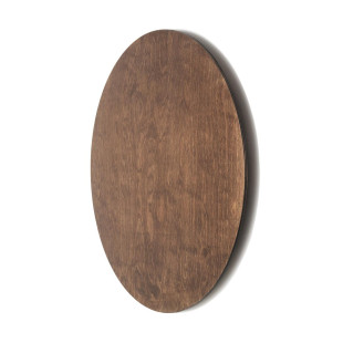 Kinkiet okrągły ze sklejki Ring Timber 50cm LED 3000K ciemne drewno Nowodvorski