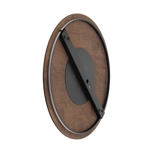 Kinkiet okrągły ze sklejki Ring Timber 50cm LED 3000K ciemne drewno Nowodvorski
