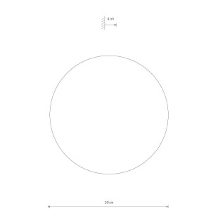 Kinkiet okrągły ze sklejki Ring Timber 50cm LED 3000K ciemne drewno Nowodvorski