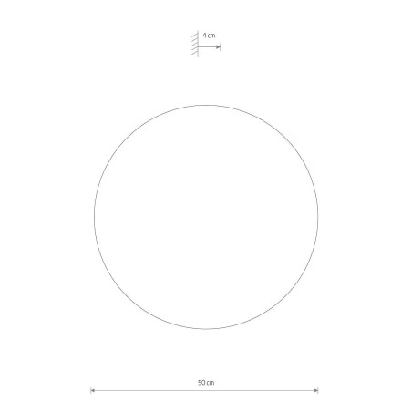 Kinkiet okrągły ze sklejki Ring Timber 50cm LED 3000K ciemne drewno Nowodvorski