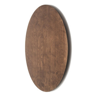 Kinkiet okrągły ze sklejki Ring Timber 75cm LED 3000K ciemne drewno Nowodvorski