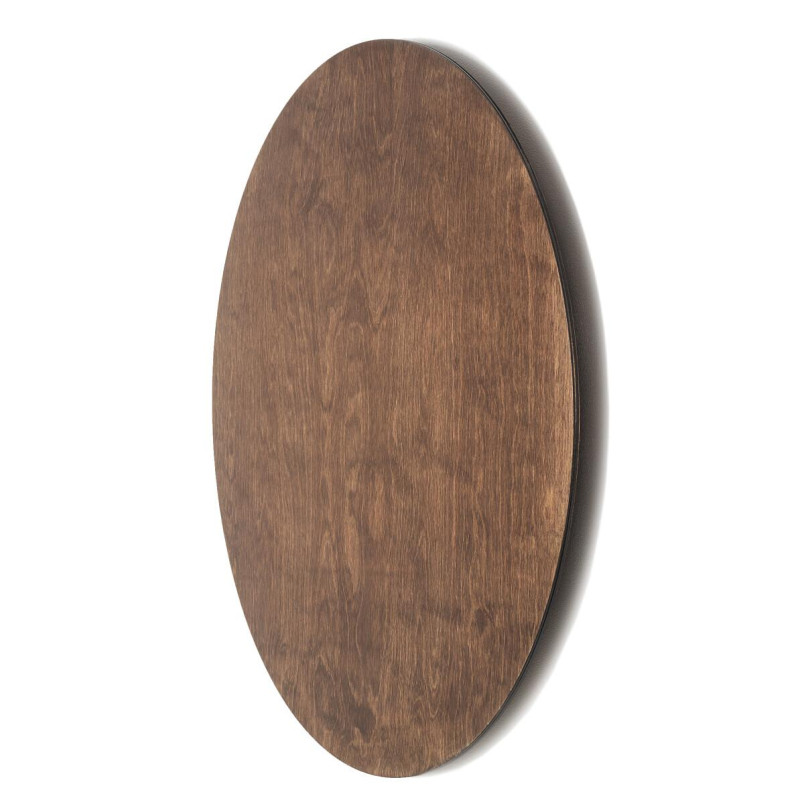 Kinkiet okrągły ze sklejki Ring Timber 75cm LED 3000K ciemne drewno Nowodvorski