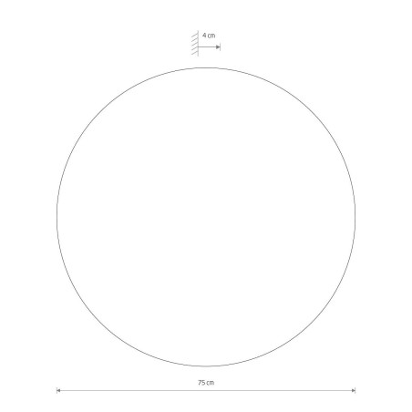 Kinkiet okrągły ze sklejki Ring Timber 75cm LED 3000K ciemne drewno Nowodvorski