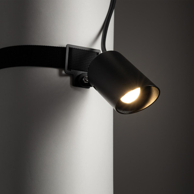 Lampa zewnętrzna przypinana Rumi LED 3000K IP54 czarna Nowodvorski