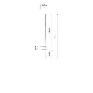 Kinkiet podłużny minimalistyczny Saber LED 80cm 4000K biały Nowodvorski