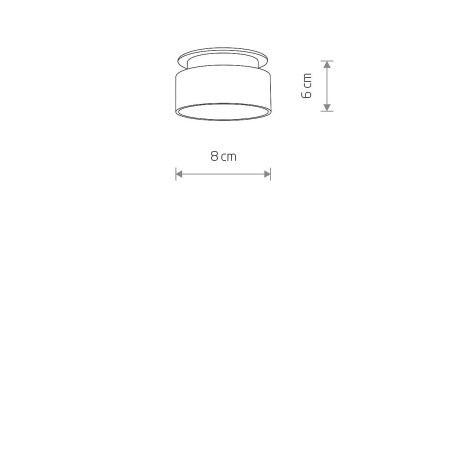 Lampa spot - downlight Shine 8cm czarny Nowodvorski