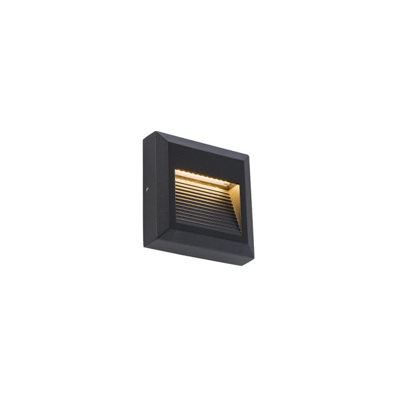 Lampa zewnętrzna do oświetlenia chodnika Sidewalk Square LED 3000K czarna Nowodvorski