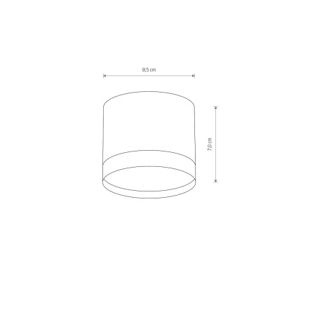 Lampa spot - downlight Silba 8,5cm biała Nowodvorski