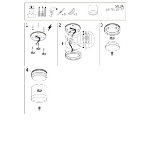 Lampa spot - downlight Silba 8,5cm biała Nowodvorski