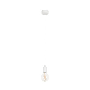 Lampa wisząca "żarówka" na kablu Silicone 6cm biała Nowodvorski