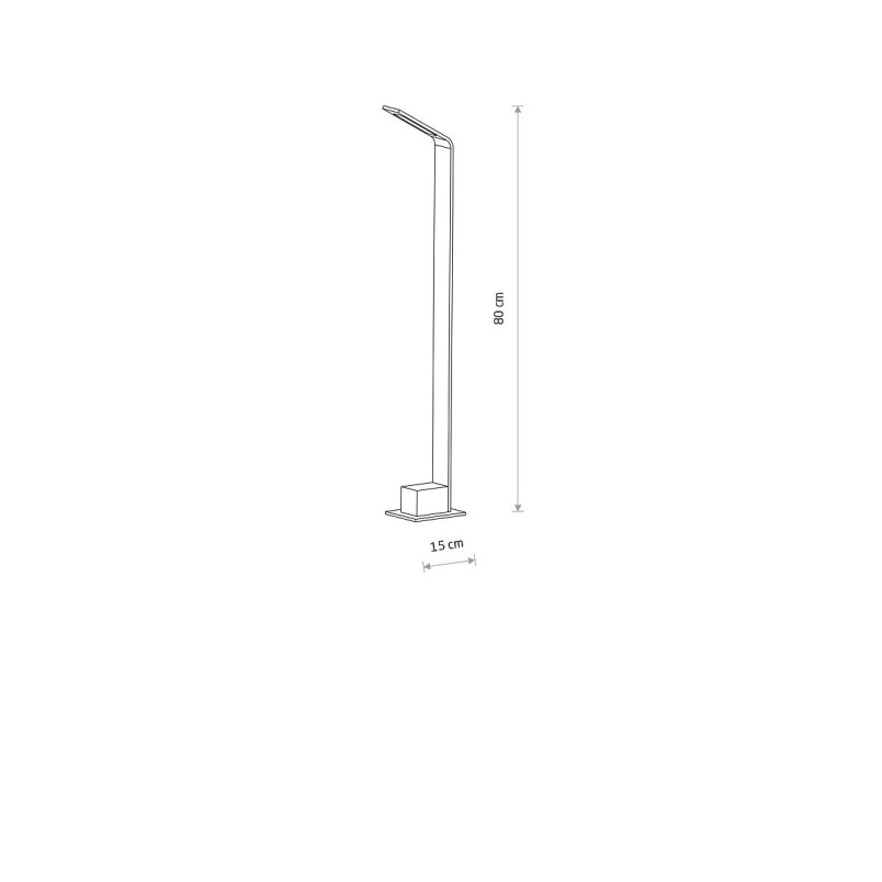 Lampa ogrodowa stojąca Slim 80cm LED 3000K czarna Nowodvorski