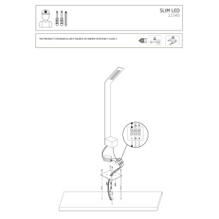 Lampa ogrodowa stojąca Slim 80cm LED 3000K czarna Nowodvorski