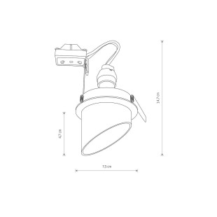 Lampa podtynkowa - downlight Solta 7,5cm biały Nowodvorski