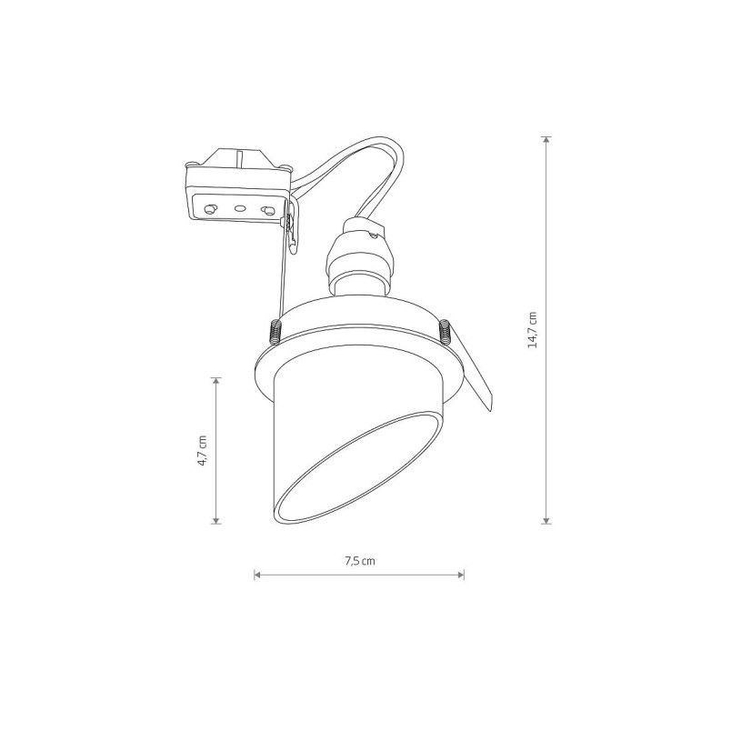 Lampa podtynkowa - downlight Solta 7,5cm biały Nowodvorski