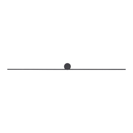 Kinkiet podłużny minimalistyczny Spin 99cm LED 4000K czarny Nowodvorski
