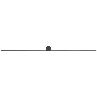 Kinkiet podłużny minimalistyczny Spin 120cm LED 4000K czarny Nowodvorski
