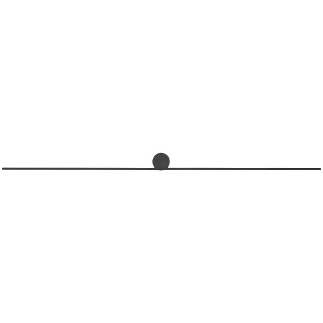 Kinkiet podłużny minimalistyczny Spin 120cm LED 4000K czarny Nowodvorski