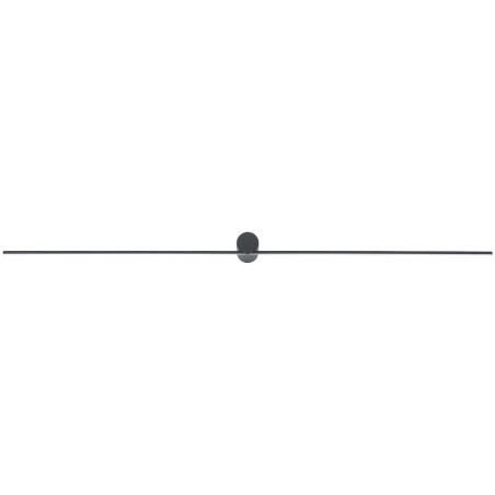 Kinkiet podłużny minimalistyczny Spin 120cm LED 4000K czarny Nowodvorski