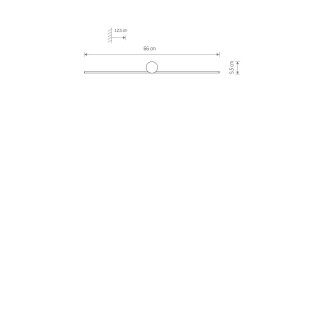 Kinkiet podłużny minimalistyczny Spin 66cm LED 3000K biały Nowodvorski