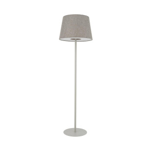 Lampa podłogowa ze stożkowym abażurem Tutoia 163cm beż / jedwabny szary Nowodvorski